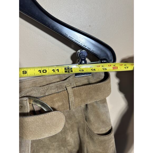 VTG Jones New York Womens 100% Genuine Leather Pants Size 14 Festival Primative - Picture 10 of 13